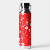 赤の上に白の位置 ウォーターボトル (背面)