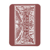 赤の上に社会主義同盟のロゴが白 マグネット (縦)