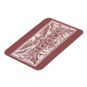 赤の上に社会主義同盟のロゴが白 マグネット (左側)