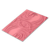 赤の上のカールテンプレート ノートパッド (アングル)