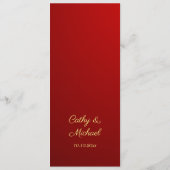 赤の中国の二結婚重 メニュー (裏面)