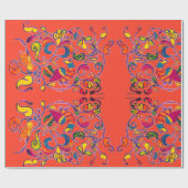 赤の北鳥 ラッピングペーパー (フラット)