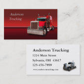 赤の半分の名刺 名刺 (正面/裏面)