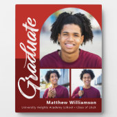 赤の卒業式3フォトアーはっきりしたチスクリプトのミニマル フォトプラーク (正面)