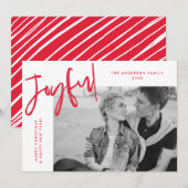 赤の単に喜ばしい写真 シーズンカード (正面/裏面)