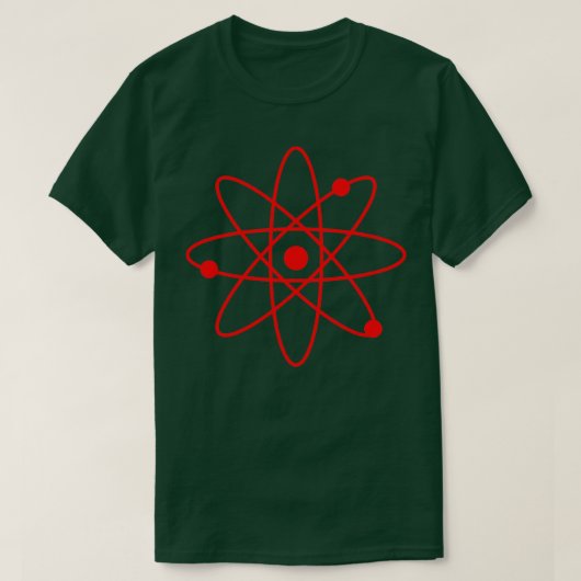 赤の原子 Tシャツ (デザイン正面)