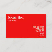 赤の名刺 名刺 (裏面)