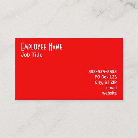 赤の名刺 名刺 (裏面)