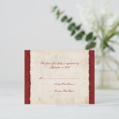 赤の国の結婚式の出欠 出欠カード (スタンド正面)