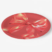 赤の大弓エレガント ペーパープレート (アングル)