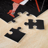 赤の女の子 ジグソーパズル (側面)