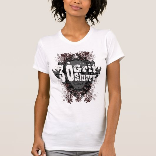 赤の女性30の屑のスラリーのcamisolの上 tシャツ (正面)