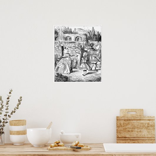 赤の女王さまとアリス ポスター (キッチン)