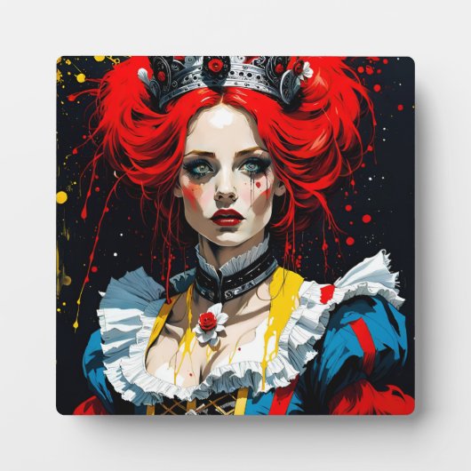 赤の女王としてのアリス フォトプラーク (正面)