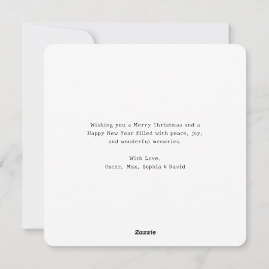 赤の定義いけなおもしろい犬クリスマスペットの写真 シーズンカード (裏面)