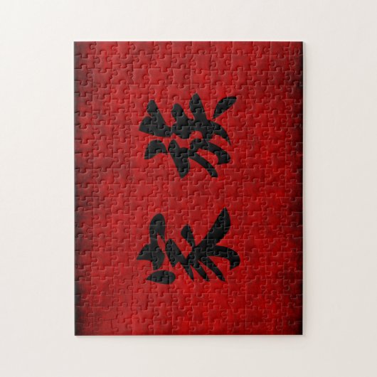 赤の家族のための中国のな書道の記号 ジグソーパズル (縦)