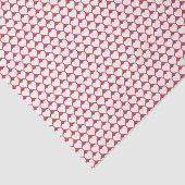 赤の小さいハートパターン白 薄葉紙 (詳細)