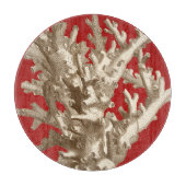 赤の小さい珊瑚 カッティングボード (正面)