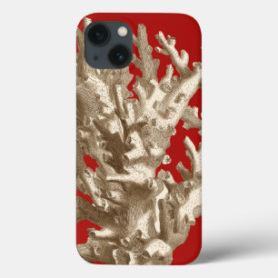赤の小さい珊瑚 iPhone 13ケース
