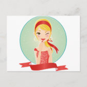 赤の少女 ポストカード (正面)