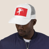 赤の帽子の白いキューピッド キャップ (インサイチュ)