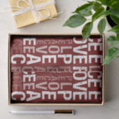 赤の平和と愛 薄葉紙 (ギフト)