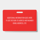 赤の従業員 バッジ (裏面)