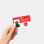 赤の従業員 バッジ (手持ち)