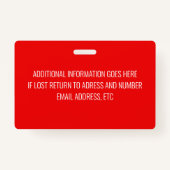 赤の従業員 バッジ (裏面)