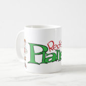 赤の惑星のマグ コーヒーマグカップ (正面左)