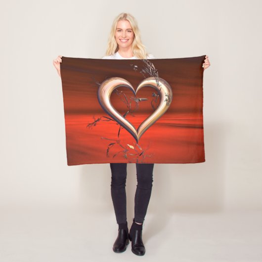 赤の愛のために フリースブランケット (インサイチュ)