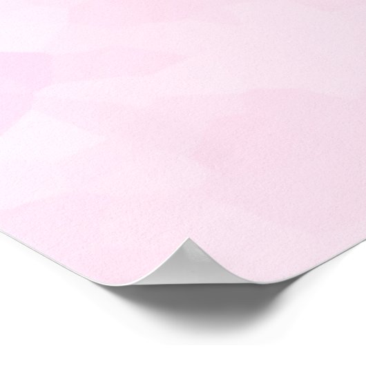 赤の愛の文字はっきりしたブロックフォント水色 ポスター (角)