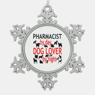 赤の愛犬薬剤師 スノーフレークピューターオーナメント