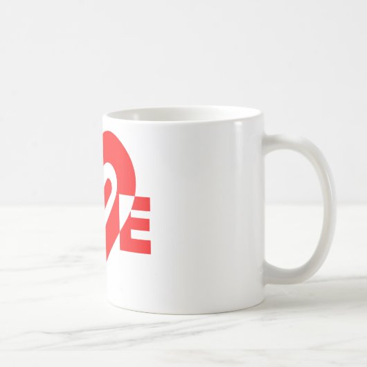赤の愛 コーヒーマグカップ (右)