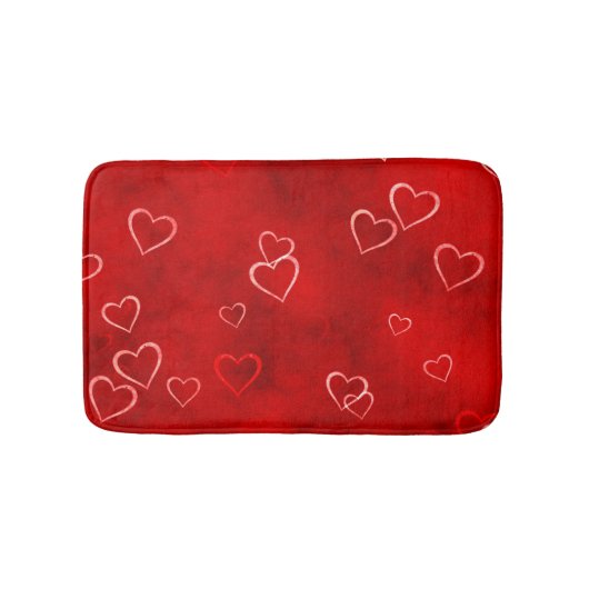 赤の愛 バスマット (正面)