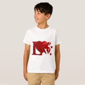 赤の愛 Tシャツ (正面フル)