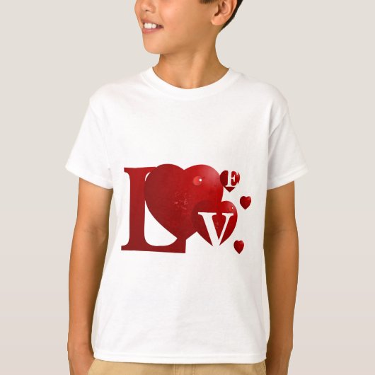 赤の愛 Tシャツ (正面)