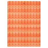 赤の抽象的なジグザグ形の織物パターン クリップボード (裏面)