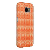 赤の抽象的なジグザグ形の織物パターン Case-Mate SAMSUNG GALAXYケース (裏面/右)