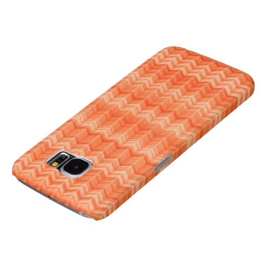 赤の抽象的なジグザグ形の織物パターン Case-Mate SAMSUNG GALAXYケース (下部)