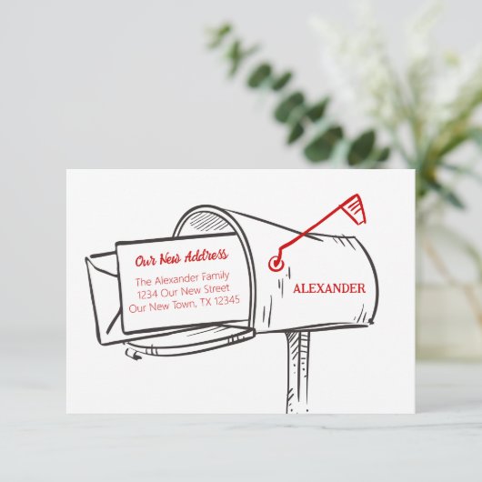 赤の新しいアドレスメールボックスの移動 (スタンド正面)