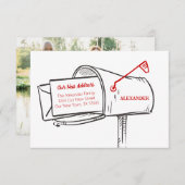 赤の新しいアドレスメールボックスの移動 (正面/裏面)