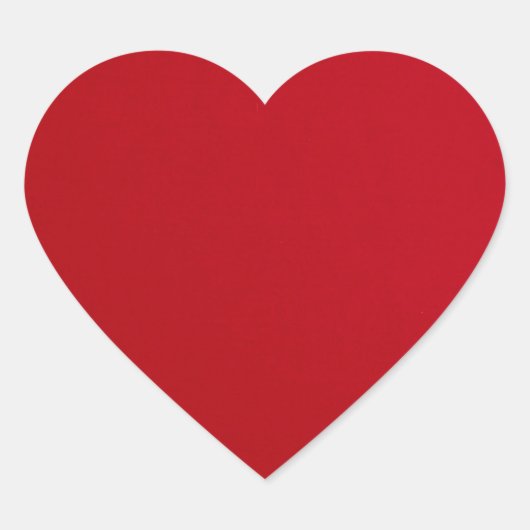 赤の普通色 ハートシール (正面)
