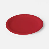 赤の普通色 ペーパープレート (アングル)