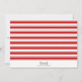 赤の暖かい願い愛モダンの休日の写真 シーズンカード (裏面)