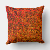 赤の染みが少ないバーチャルな木の樹皮 クッション (裏面)