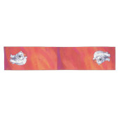 赤の極熊のクリスマス ショートテーブルランナー (横)