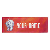 赤の極熊のクリスマス 名札 (正面)