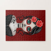 赤の死んだ女の子の悲しい日 ジグソーパズル (横)