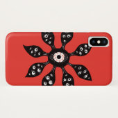 赤の気色悪いWitchyの目モンスター Case-Mate iPhoneケース (裏面(横))